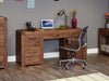 Image of the Baumhaus Shiro Walnut Twin Pedestal Home Office Desk (CDR06B)