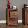 Image of the Baumhaus Shiro Walnut Desk Height Filing Cabinet (CDR07A) with drawer open