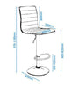 Alphason Colby Black High Back Leather Barstool (ABS1301-BLK)
