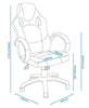 Alphason Daytona Black and Red Racing Style Leather Chair (AOC5006R)