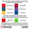 Colour options relevant to the Dynamic Zure Black Fabric White Frame Executive Office Chair