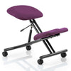 Dynamic Kneeling Stool in Black Frame with Tansy Purple Fabric