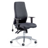 Dynamic Onyx Ergonomic Executive Fabric Office Chair in Black