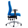 Side image of the Dynamic Onyx Ergonomic Executive Fabric Office Chair in Blue