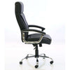 Side image of the Dynamic Penza Executive Luxury Leather Office Chair in Black