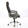 Side image of the Dynamic Penza Luxury Executive Leather Office Chair in Brown