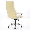 Rear angle of the Dynamic Penza Luxury Executive Leather Office Chair in Cream