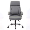 Front image of the Dynamic Penza Luxury Executive Leather Office Chair in Grey
