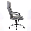 Side image of the Dynamic Penza Luxury Executive Leather Office Chair in Grey