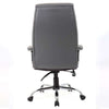 Rear image of the Dynamic Penza Luxury Executive Leather Office Chair in Grey