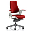 Dynamic Zure Bergamot Cherry Fabric White Frame Executive Office Chair