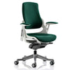 Dynamic Zure Maringa Teal Fabric White Frame Executive Office Chair