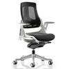 Dynamic Zure Charcoal Mesh White Frame Executive Office Chair