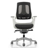 Front image of the Dynamic Zure Charcoal Mesh White Frame Executive Office Chair