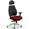 Dynamic Chiro Plus Ultimate Ergonomic 24Hr Executive Chair in Black with Ginseng Chilli seat