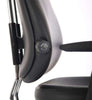 Detail image of the backrest and lumber controls on the Dynamic Chiro Plus Ultimate Ergonomic 24Hr Executive Chair in Black Leather