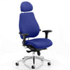 Dynamic Chiro Plus Ultimate Ergonomic 24Hr Executive Chair in Stevia Blue