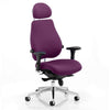 Dynamic Chiro Plus Ultimate Ergonomic 24Hr Executive Chair in Tansy Purple