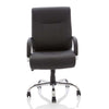 Front image of the Dynamic Drayton HD Executive Leather Office Chair in Black