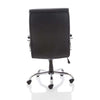 Rear image of the Dynamic Drayton HD Executive Leather Office Chair in Black