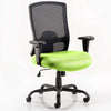 Dynamic Portland HD Black Mesh Executive Office Chair with Myrrh Green seat