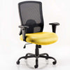 Dynamic Portland HD Black Mesh Executive Office Chair with Senna Yellow seat