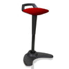 Dynamic Spry Sit and Stand Stool in Bergamot Cherry with Black Frame