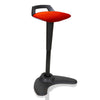 Dynamic Spry Sit and Stand Stool in Tabasco Red with Black Frame