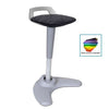 Dynamic Spry Sit and Stand Stool in Charcoal with Grey Frame
