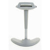 Rear image of the Dynamic Spry Sit and Stand Stool in Charcoal with Grey Frame