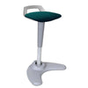 Dynamic Spry Sit and Stand Stool in Maringa Teal with Grey Frame
