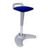 Dynamic Spry Sit and Stand Stool in Stevia Blue with Grey Frame
