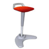 Dynamic Spry Sit and Stand Stool in Tabasco Red with Grey Frame