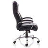 Side image of the Dynamic Texas HD Luxury Executive Leather Office Chair in Black