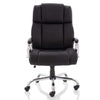 Front image of the Dynamic Texas HD Luxury Executive Leather Office Chair in Black