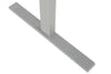 Highlight of the Platinum Grey legs and feet on the Maja eDJUST Small Motorised Height Adjustable Desk