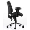 Dynamic Chiro Medium Back Ergonomic 24Hr Executive Chair in Black Fabric