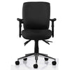 Dynamic Chiro Medium Back Ergonomic 24Hr Executive Chair in Black Fabric