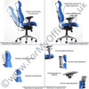 Dynamic Chiro Plus Ergonomic 24Hr Executive Chair in Black Fabric