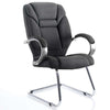 Dynamic Galloway Visitor Fabric Office Chair in Black
