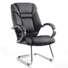 Dynamic Galloway Visitor Leather Office Chair in Black