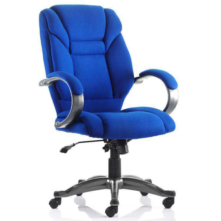 Dynamic Galloway Executive Fabric Office Chair in Blue