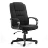 Dynamic Moore Executive Fabric Office Chair in Black