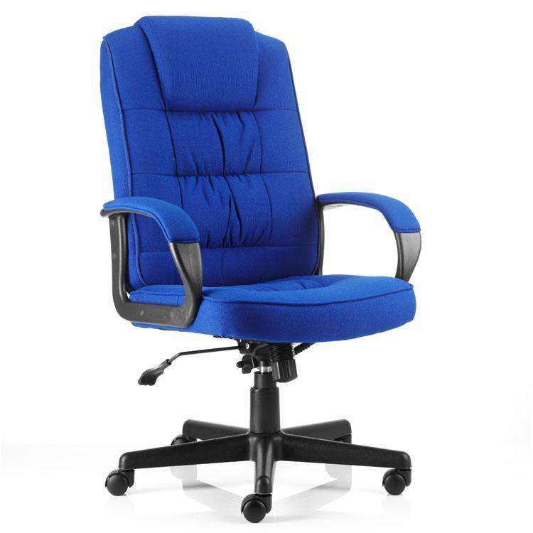 Dynamic Moore Executive Fabric Office Chair in Blue