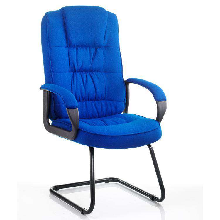 Dynamic Moore Visitor Fabric Office Chair in Blue