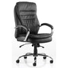 Dynamic Rocky Luxury Executive Leather Office Chair in Black