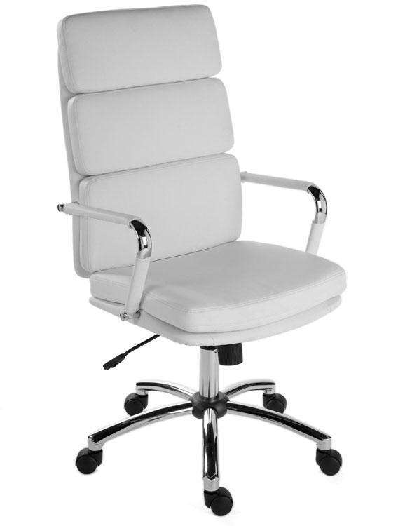 Teknik 1097WH - Deco Faux Leather Executive Chair in White