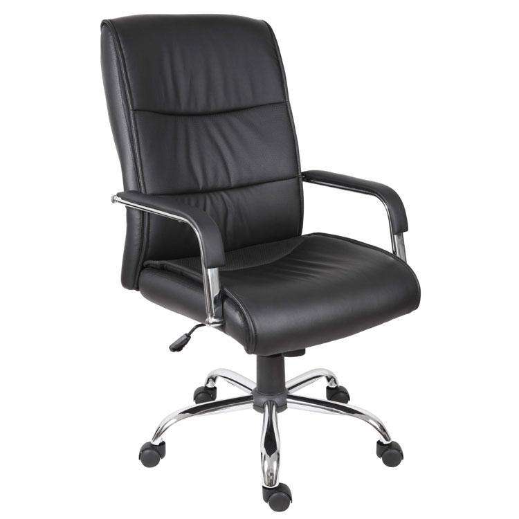 Teknik 6901BK - Kendall Faux Leather Executive Chair in Black