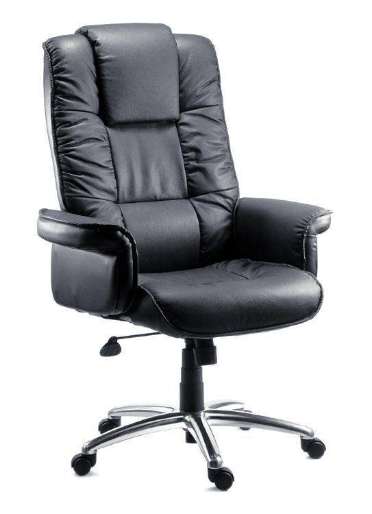 Teknik B9001C - Lombard Gull Wing Black Leather Chair