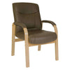 Teknik 8511BNMDK - Richmond Visitor Brown Leather Chair